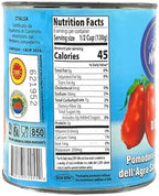 Song' E Napule San Marzano DOP Authentic Whole Peeled Plum Tomatoes, 28 Ounce (Pack of 6)