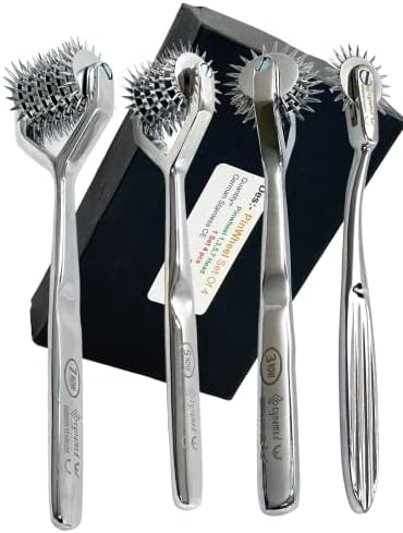 PREMIUM GERMAN SET OF 4 PCS DIAGNOSTIC NEUROLOGICAL WARTENBERG SENSORY PINWHEEL PIN WHEEL 1, 3, 5, 7 HEAD -A+ QUALITY