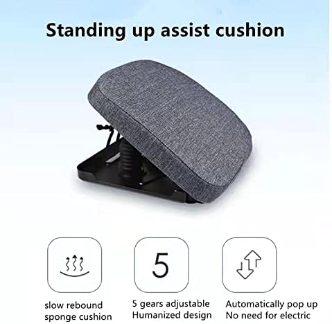 Electric Lifting Aid, Sofa Chair Stand-up Seat Cushion, Maximum Load-Bearing 150kg, 5-Speed Adjustable to Meet Different Weight Needs, Automatic Bounce, No Need for Electric