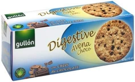 Gullon Oat and Choco Digestive Cookie Biscuits - with Dark Chocolate chips - 15 oz