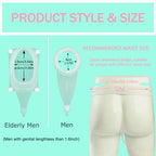 Wearable Urine Collector Bags Portable Urinals for Men, Condom Catheter Leak-Proof Reusable Silicone with 2 Catheters Bags, Male Urinal Collector for Elderly Men, Travelers (S/M, Blue)