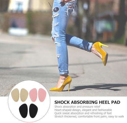 6 Pairs Women’s High Heel Non-Slip Forefoot Pads Breathable Half Sole Cushions Relief Ball-of-Foot Mats for Comfortable Shoe Wear