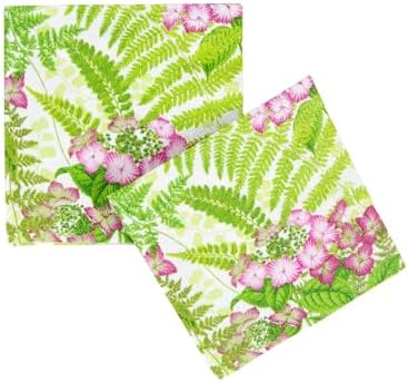 Caspari Fern Garden Cocktail Napkins - 20 Per Package