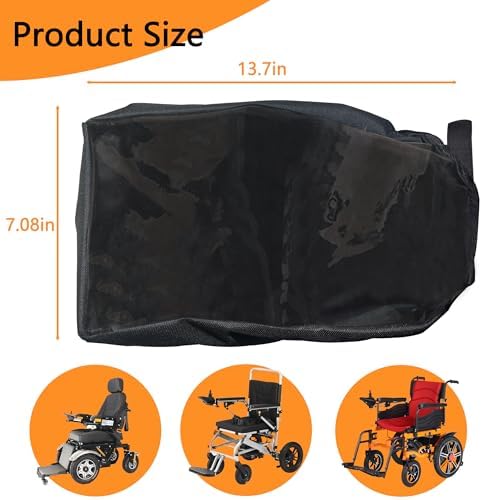Power Wheelchair Joystick Protector Cover, Elderly Disabled Wheelchair Armrest Cover, Waterproof & Durable Oxford Cloth, Universal Electric Control Panel with Adjustable Strap