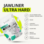 Jawliner Fitness Chewing Gum 15X Harder Jawline Gum Sugar Free Mint and Cinnamon Honey Jaw Gum Includes 12 Weeks Coaching - Jawline Exerciser for Mewing & Shaping the Jaw (4 Months Pack of 2 Flavor)