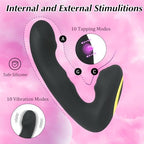 Adult Toys for Women Realistic Silicone Dick with Strong Suction Cup for Hands Free Thrusting Play - Black C42