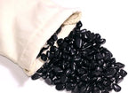 ZenQ 1 lb Black Obsidian Tumbled Stone Chips Crushed Natural Crystal Quartz Pieces