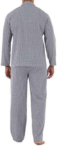 Fruit of the Loom Men's Long Sleeve Broadcloth Pajama Set