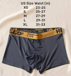 Men's Breathable Boxer Briefs Ice Silk Underwear,10-Pack