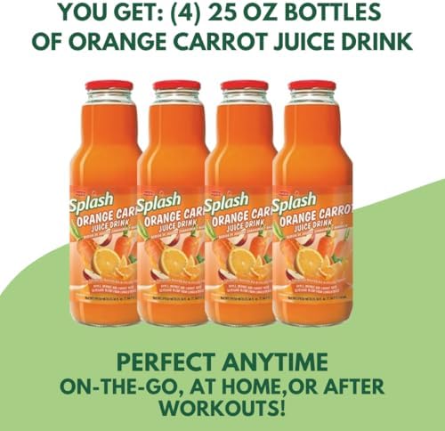 SPLASH Orange Carrot Juice Drink 750ml, 4 Pack
