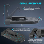 Car Door Step,Foldable Premium Aluminum Roof Step, 400 lbs Capacity, for Easy Roof Accessing, Suitable for Most Sedans, Sports Cars, Pickups, SUVs, RVs, Off-Road Vehicles, and Other Models