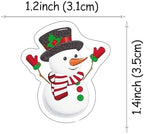 50 PCS Edible Christmas Snowman Cupcake Toppers Edible Xmas Themed Cake Toppers Wafer Paper Snowman Decorations for Christmas Theme Baby Shower Kids Birthday Holiday Party Cake Decorations Supplies