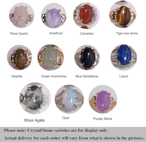 RICHRAIN 30PCS Lot Crystals Rings Bulk Items Wholesale Clearance Wholesale for Boutique Resale Wholesale Jewelry Rings for Women Al Por Mayor