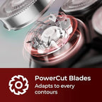 Cordless Electric Razor for Men: 3-in-1 Electric Shavers for Men - IPX7 Waterproof & Precision Blades - Turbo Speed Travel Kit for Beard Nose Sideburns