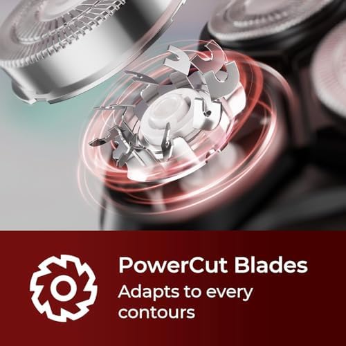 Cordless Electric Razor for Men: 3-in-1 Electric Shavers for Men - IPX7 Waterproof & Precision Blades - Turbo Speed Travel Kit for Beard Nose Sideburns