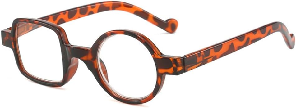 Classic Reading Glasses for Seniors Stylish Frame with Round and Square Lenses, Unisex Readers for Men and Women