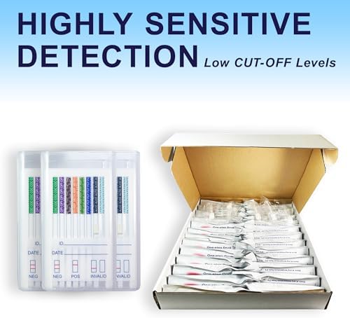 10 Panel Kits Oral Saliva Screening Kit – Rapid Home Mouth Swab Screen Kit Multi Screening Kit Ideal for Home Use AMP01 BAR01 BUP01 BZO01 COC01 Mamp01 OPI01 OXY01 PCP01 THC01