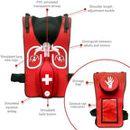 Upgraded Heimlich Practice Training Vest - Anti-Choking Obstruction Model for First Aid Teaching, Nursing and Student Education Accessories (Adults)