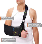 Comforband Arm Sling – Lightweight & Breathable Medical Sling with Adjustable Shoulder Strap for Torn Rotator Cuff, Broken or Fractured Forearm Bones, One size fits most