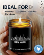 New York City Candle, House Warming Gifts for New Yorkers, Unique NYC Souvenirs & Gifts Ideas for Men and Women, Ideal NY City Themed Presents for Friends, Birthday, Christmas, Moving Away, Gift-Ready