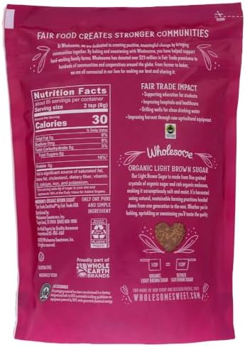 Wholesome Sweeteners Organic Light Brown Sugar -- 1.5 lbs - 2 pc