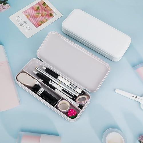 NOLLAM Pen Bag Pen Case 2 Pencil Cases Waterproof Pen Case Plastic Scrub Cosmetic Bag Pen Case Large Capacity Pen Case Beautiful Pen Case Office Stationery Storage Box Pencil case