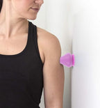 1Pcs Mountable Massage Ball Trigger Point Cone Massage Ball with Suction Cup Massager Wall Ball Massager Deep Tissue Massage Tool for Back Foot Neck Plantar Fasciiti-s Purple