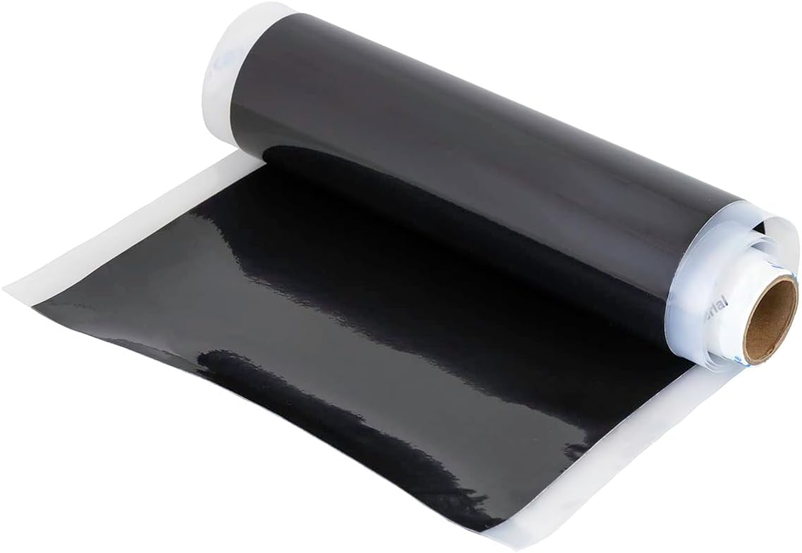 Dycem Non-Slip Material Roll for Daily Living - Black 8" x 6.5ft, Gripping Silicone Mat, Cut to Shape, Easy to Use, Versatile for Kitchen, Crafting, and More