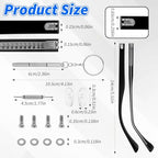 1Pair Glasses Arm Replacement, Universal Glasses Repair Kit with Screws, Eyeglasses Arms Legs Replacement Accessories with Screws Washers Screwdrivers Nose Pads(Black)