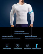 HOPLYNN 4/5 Pack Workout Compression Shirts Men Long/Short Sleeve Rash Guard Athletic Undershirt Gear T Shirt for Sports