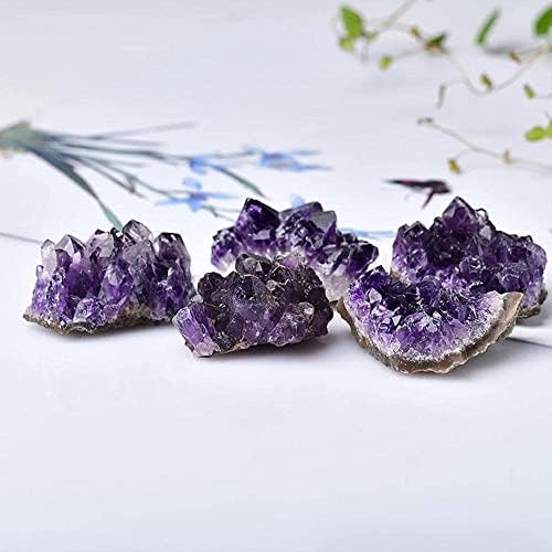 SHOUD Purple Crystal Cluster Healing Natural Amethyst Quartz Specimen Crafts Ornament Decoration Decoration