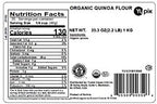 Yupik Organic Quinoa Flour, 2.2 lb (35.3 oz), USDA Certified, Gluten-Free, Non-GMO, Vegan, Kosher, Finely Ground from White Quinoa Seeds, White Flour Alternative for Baking & Cooking