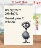Funny 70th Birthday Card Gifts for Women Men, Happy 70th Birthday Decorations for Dad Mom, Cool Gifts for 70 Year Old Woman Man