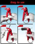 Automotive Repair hand Tools，RTV Tube Squeezer Tool, Tube Grip For Automotive RTV Silicone Sealant. 2.5” Industrial Size Silicone Squeezer. Reduce Waste, Ease Hand Fatigue, Improve Efficiency.