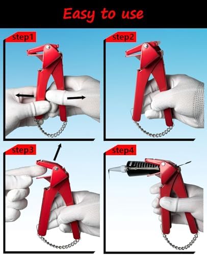 Automotive Repair hand Tools，RTV Tube Squeezer Tool, Tube Grip For Automotive RTV Silicone Sealant. 2.5” Industrial Size Silicone Squeezer. Reduce Waste, Ease Hand Fatigue, Improve Efficiency.