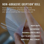 CATTONGUE GRIPS Non-Abrasive Grip Tape Wrap - 2” Thick Heavy-Duty, Waterproof Anti-Slip Tape for Wrapping Tools, Bats, Gym Equipment - Indoor & Outdoor Anti-Slip Solution (Clear, 10ft)