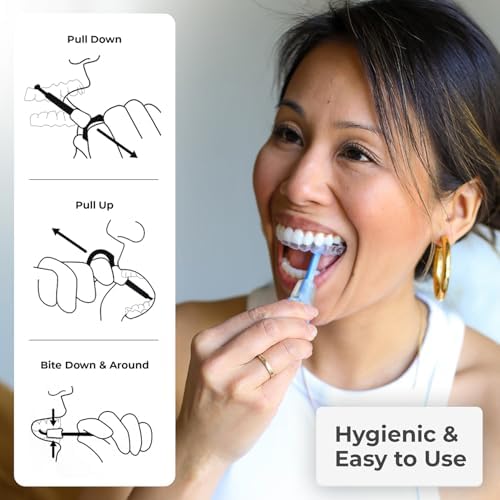 PUL 2-in-1 Aligner Removal Tool and Chewies for Invisalign Aligners, Retainers and Trays - Patented Invisalign Remover Tool for Easy Removal & Secure Fit - Pack of 2, Pink