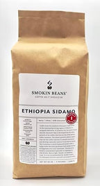5-Pound (Pack of 1) Ethiopia Sidamo Natural, Unroasted Green Coffee Beans, Fresh Current Crop Specialty Grade, Roast Beans Yourself at Home on Your Roasting Equipment Prior to Brewing Coffee