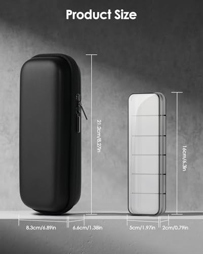 Hard Travel Case for OBlade QP2520/QP2530/QP2620/QP2630 – Waterproof Portable Storage Bag for OBlade Hybrid Electric Trimmer & Braun Series Shaver