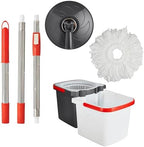 Clorox Nesting Spin Mop - Two-Bucket System, Easy Fill & Empty, Powerful Cleaning, Hex Design Mop Head, Spinning Handle