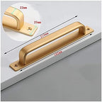 Drawer Handles Furniture Hardware Pull Aluminium Alloy Push Plate Sliding Barn Door Garden Shed Pull Handles Furniture Cupboard Cupboard