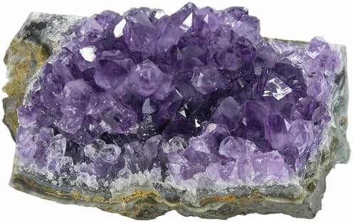 Raw Amethyst Stones and Crystals Rock, Natural Amathesis Crystal Clusters, Geodes with Crystals, Cuarzo Amatista Original, Real Amethyst Crystals Geode, Gemstones, Healing Crystals(1.1Lb)