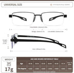 4 Pack Blue Light Blocking Reading Glasses for Men and Women,Semi Rimless Light Weight TR90 Temple Computer Readers (+2.5 Strength)
