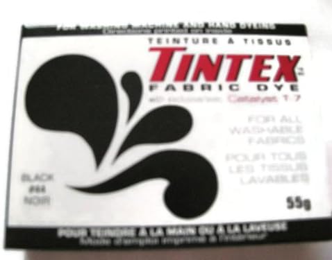 Lot of 1 Tintex Brand Black Fabric Dye 44