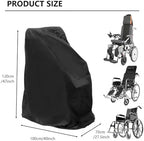 Wheelchair Cover, Electric Wheelchair Cover Waterproof, Mobility Scooter Storage Cover for Travel Power Wheelchair Dust Protective Cover with Storage Bag ((L):40"L x 27.5"W x 47"H)