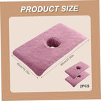 Beauty Bed Cover Massage Table Cover Soft Microfiber Massage Bed Cover with Face Hole Spa Beauty Bed Cover Towel Reusable Washable Massage Bed Sheet, Purple