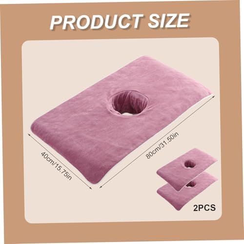 Beauty Bed Cover Massage Table Cover Soft Microfiber Massage Bed Cover with Face Hole Spa Beauty Bed Cover Towel Reusable Washable Massage Bed Sheet, Purple