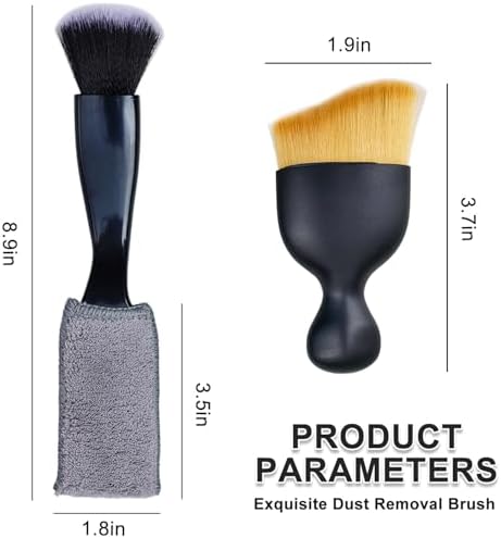 3 Pcs Exquisite Microfiber Duster Brushes, Small Dust Brushes, Feather Duster, Efficient Dust Removal, Cleaning Tool Perfect for Computers, Keyboards, Car Interior, Photo Frames, Digital Devices