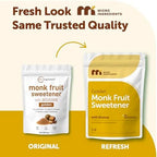 Micro Ingredients Golden Monk Fruit Sweetener with Allulose, 2 lbs | 1:1 Brown Sugar Substitute, No Erythritol, No Aftertaste | Zero Calorie Sugar Alternative for Baking, Coffee & Tea | Keto, Vegan, Non-GMO