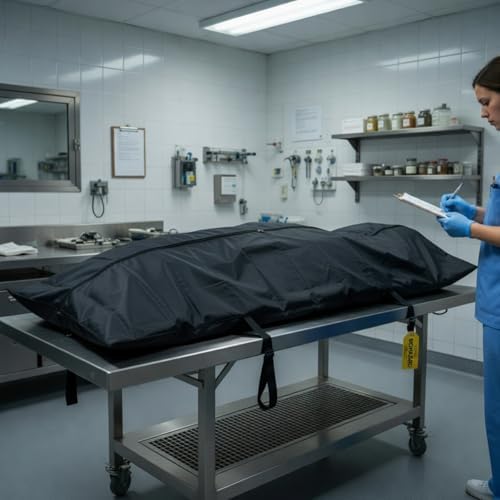 Cadaver Bag, 210D Body Storage Bag Corpse Bags, Emergency Cadaver Body Bag Corpse Bag Funeral Supplies Dead Body Bags Prop Dead Body Bag, 210 * 75CM